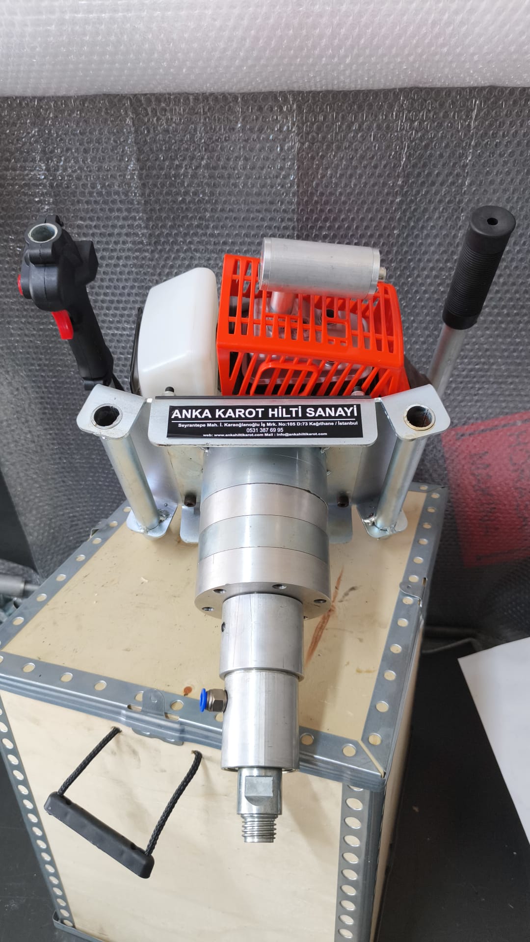 5.5 Planet Şanzıman Redüktörlü Benzinli El Sondaj Makinesi